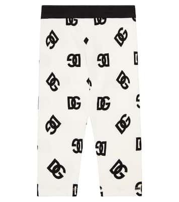 Baby logo cotton-blend leggings | Dolce&Gabbana Kids
