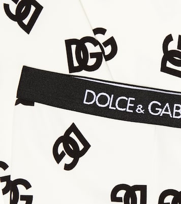 Baby logo cotton-blend leggings | Dolce&Gabbana Kids