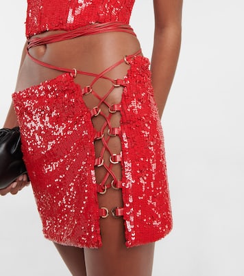 Minifalda con lentejuelas | The Mannei