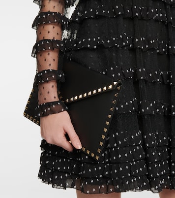 Miniabito in georgette e tulle point d'esprit | REDValentino