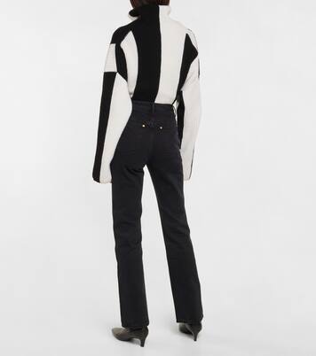 Fulham high-rise straight jeans | Joseph