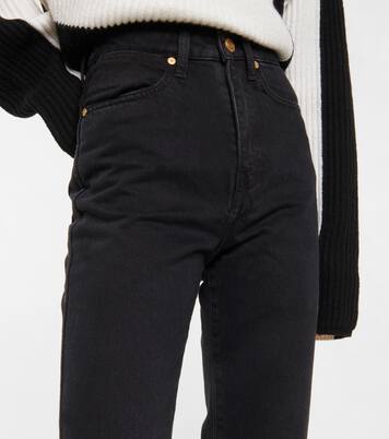 Fulham high-rise straight jeans | Joseph