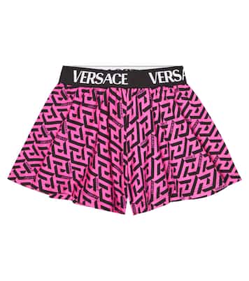 La Greca Signature cotton shorts | Versace Kids