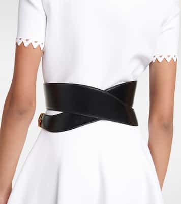 Cintura in pelle con cut-out | Alaïa