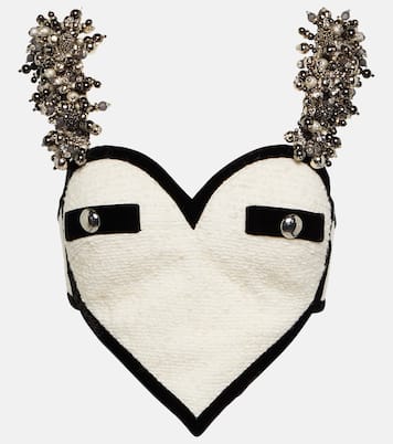 Verziertes Cropped-Top aus Bouclé | Area