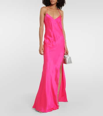 Robe aus Seidensatin | The Sei