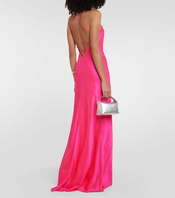 Robe aus Seidensatin | The Sei