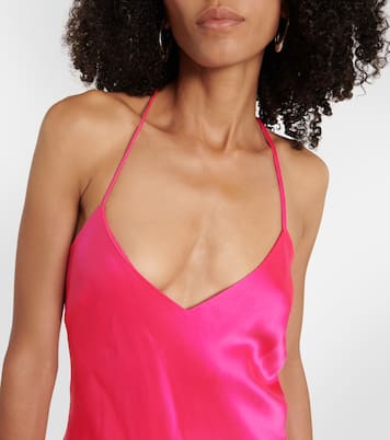 Robe aus Seidensatin | The Sei