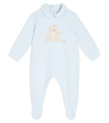 Baby patch-appliqué cotton onesie | Il Gufo