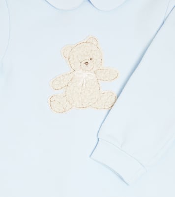 Baby patch-appliqué cotton onesie | Il Gufo