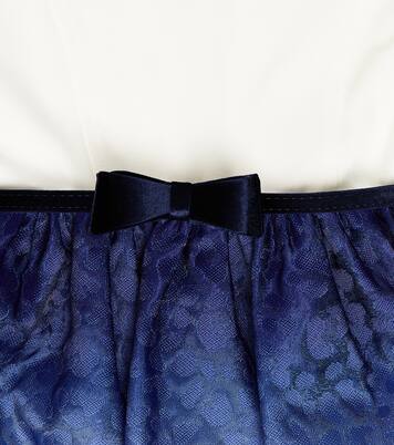 Floral matelassé dress | Monnalisa