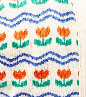 Flowers cotton and wool bonnet | Tinycottons