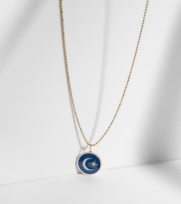 Collana Celestial Medallion in oro 14kt con diamanti | Sydney Evan