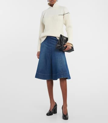 Pull en laine à double col | Victoria Beckham