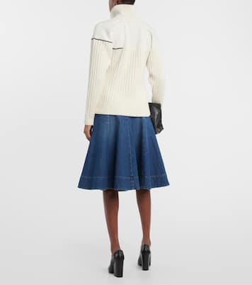 Pull en laine à double col | Victoria Beckham