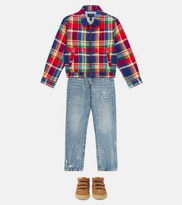 Plaid cotton jacket | Polo Ralph Lauren Kids