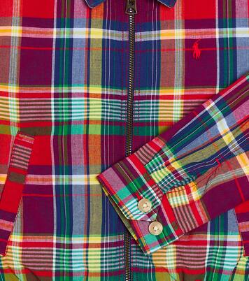 Plaid cotton jacket | Polo Ralph Lauren Kids