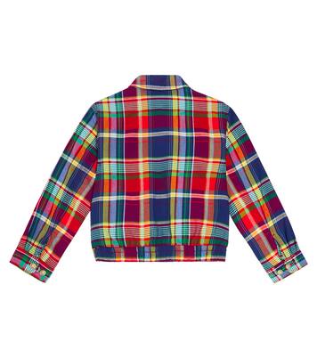 Plaid cotton jacket | Polo Ralph Lauren Kids