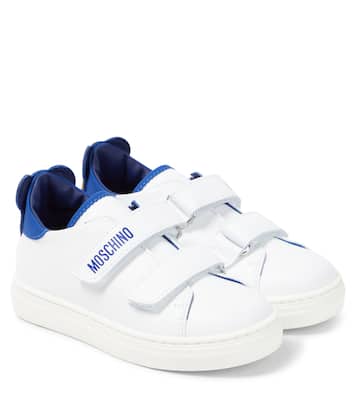 Teddy leather sneakers | Moschino Kids