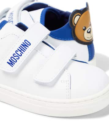 Teddy leather sneakers | Moschino Kids