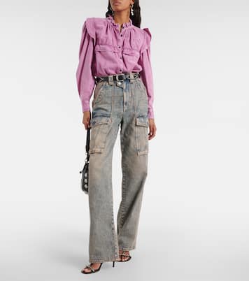 High-Rise Cargo-Jeans Heilani | Marant Etoile