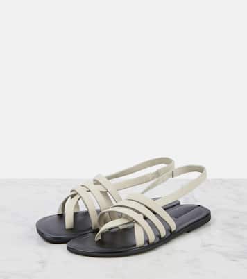 Slingback-Sandalen Line aus Leder | The Row