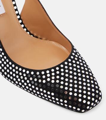 Escarpins Amore en cuir à cristaux | Aquazzura