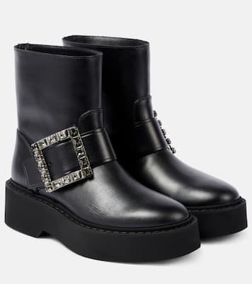 Stiefel Viv’ Rangers aus Leder | Roger Vivier