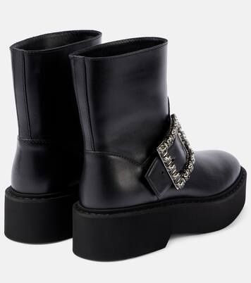 Stiefel Viv’ Rangers aus Leder | Roger Vivier