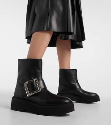 Stiefel Viv’ Rangers aus Leder | Roger Vivier