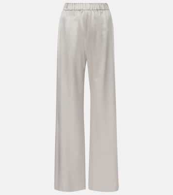 Weite Hose aus Seidensatin | Valentino