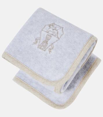Set of 2 cotton terry hand towels  | Brunello Cucinelli