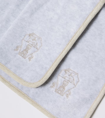Set of 2 cotton terry hand towels  | Brunello Cucinelli