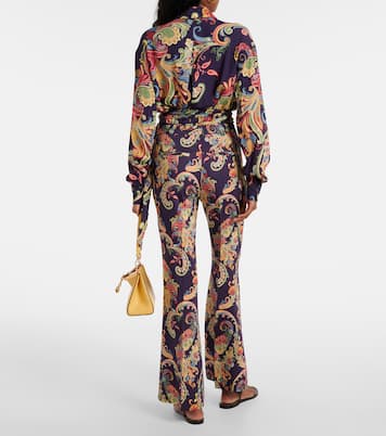 Bedruckte High-Rise-Schlaghose | Etro