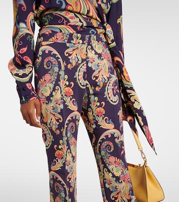 Bedruckte High-Rise-Schlaghose | Etro