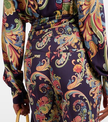 Bedruckte High-Rise-Schlaghose | Etro