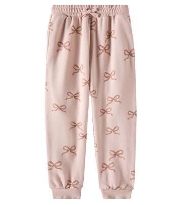 Bows cotton-blend sweatpants | Rylee + Cru
