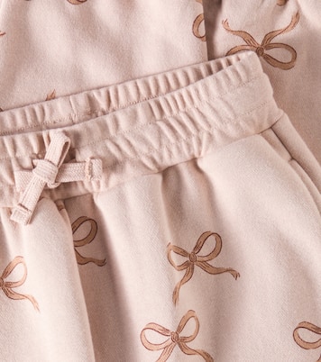 Bows cotton-blend sweatpants | Rylee + Cru