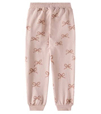 Bows cotton-blend sweatpants | Rylee + Cru