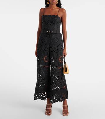 Pantalones anchos Pop de lino bordado | Zimmermann