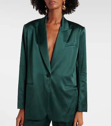 Blazer en satin de soie | The Sei