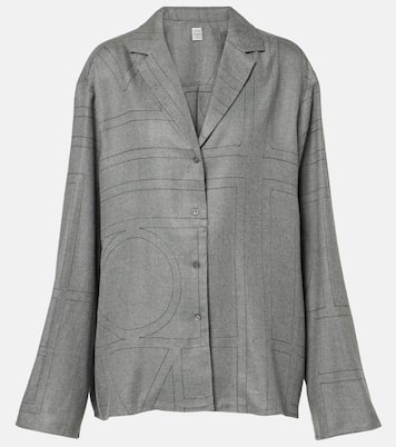 Pyjama-Hemd aus Flanell | Toteme