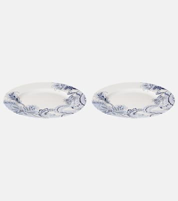 Bloom set of 2 porcelain charger plates | Etro