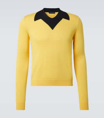 Pull Trompe l'œil en laine vierge | Prada