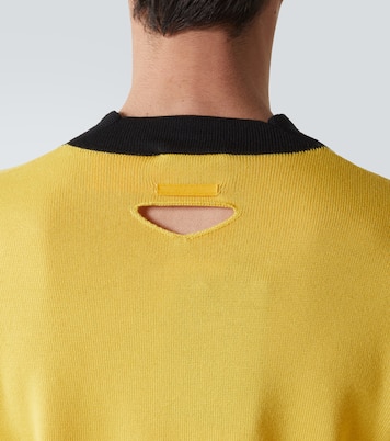 Pull Trompe l'œil en laine vierge | Prada