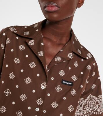 Hemd aus Baumwolle | Miu Miu