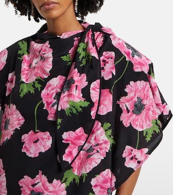 Bedrucktes Maxikleid aus Seide | Stella McCartney