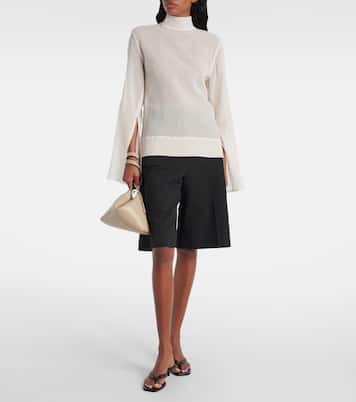 Scoop leather shoulder bag | Toteme