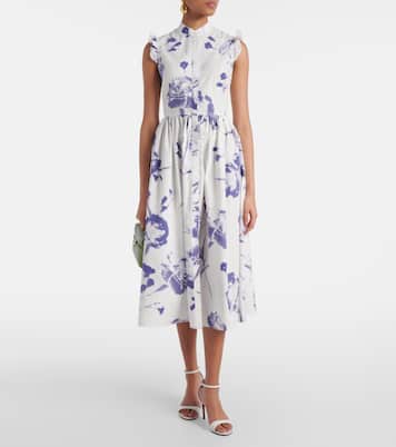 Midikleid aus Baumwollpopeline | Erdem