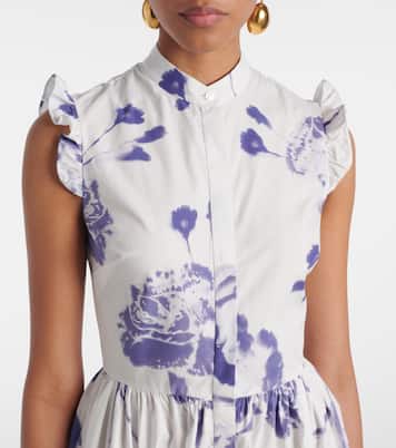 Midikleid aus Baumwollpopeline | Erdem